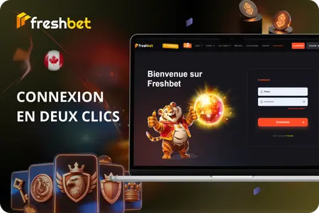 Formulaire connexion Freshbet bureau deux champs