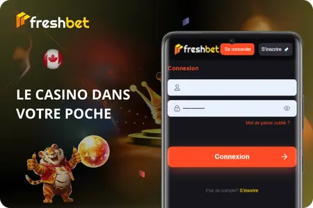 Formulaire connexion mobile Freshbet navigateur