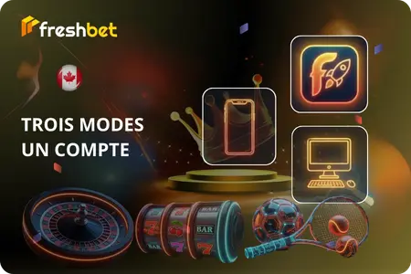 Freshbet connexion trois modes ordinateur mobile app