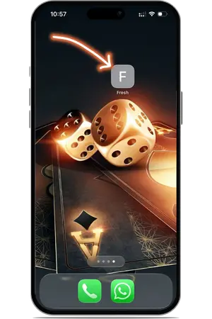 Icône Freshbet iPhone écran accueil Canada